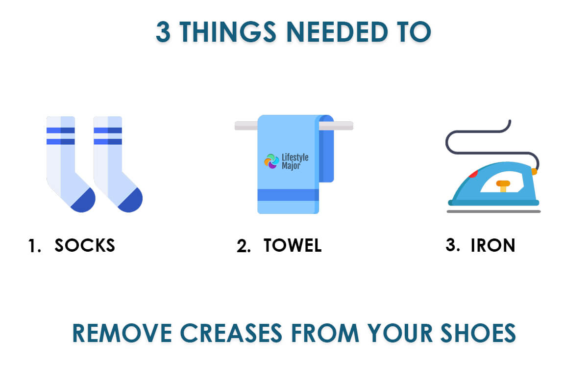 Essentials needed to remove creases from shoes
